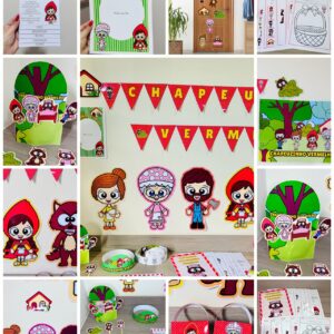 KIT DIGITAL CHAPEUZINHO VERMELHO COM PLANEJAMENTOS E RECURSOS